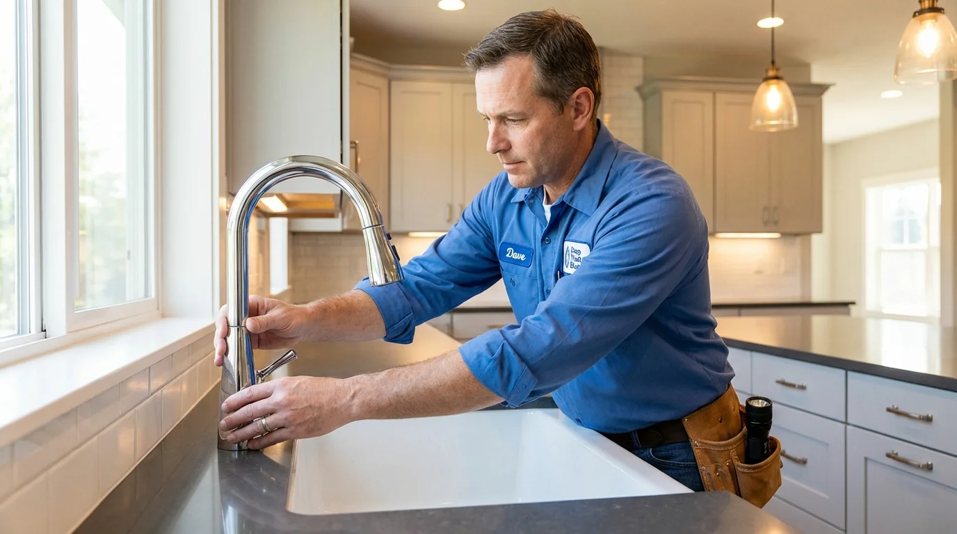 Kitchen faucet installation by Johns Plumbing LLC in Kailua