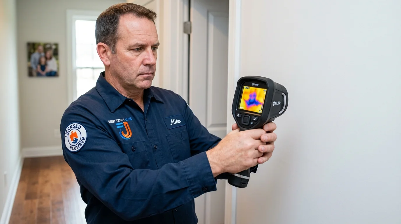 Thermal imaging leak detection by Johns Plumbing LLC in Kailua